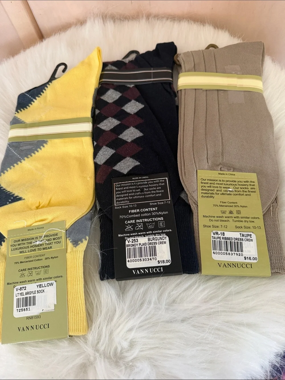 Vannucci Couture dress socks